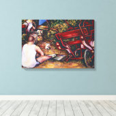 にんにく忘れつを食うな キャンバスプリント (インサイチュ (ウッドフロア))