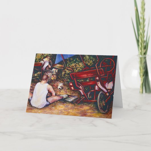 にんにく忘れやブダペストのグリーティングカードを使わない カード (正面)