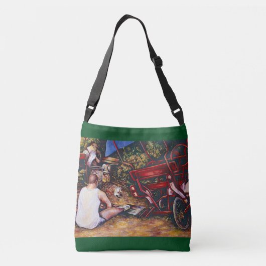 にんにく忘れを使うな クロスボディバッグ (裏面)