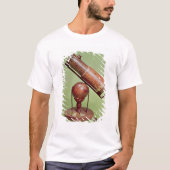 にアイザックニュートン1671年属する望遠鏡 Tシャツ (正面)