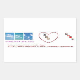 ～にコミット 長方形シール