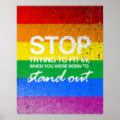 ~にストップ合わせようとしている ポスター (正面)