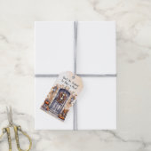 ~にパーソナライズされたは財産を怖がらポップ・アートのない ギフトタグ (より糸付き)