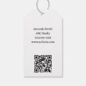 ~にパーソナライズされたは財産を怖がらポップ・アートのない ギフトタグ (裏面)