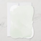 にフローラ男女兼用のベビーシャワー 招待状 (裏面)