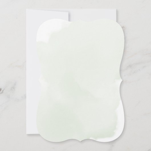 にフローラ男女兼用のベビーシャワー 招待状 (裏面)