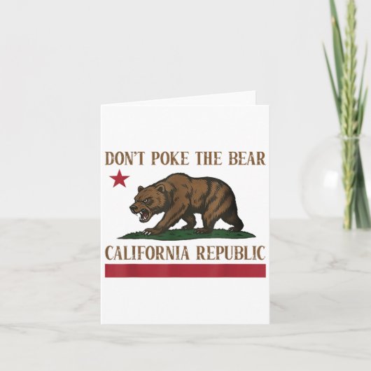 ～にベアーカリフォルニア共和国のシャツを突っ込むな カード (正面)