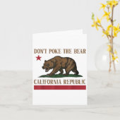 ～にベアーカリフォルニア共和国のシャツを突っ込むな カード (黄色い花)