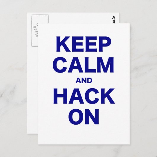 ~に保対して落ち着きを取り戻す ポストカード (正面/裏面)