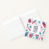 ～に保対する穏やかでスマイル |かわいい言い回し ノートブック (内部)