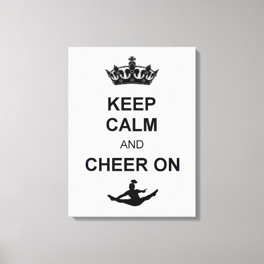 ～に保関する冷静と応援 キャンバスプリント (正面)