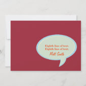 〜に参加してください 招待状 (裏面)