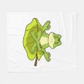 ~に向かってめい想いる フリースブランケット (正面(横))