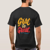 ~に向かって素晴らし食う Tシャツ (裏面)