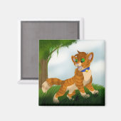 ～に向かって遊いる マグネット (正面/裏面)