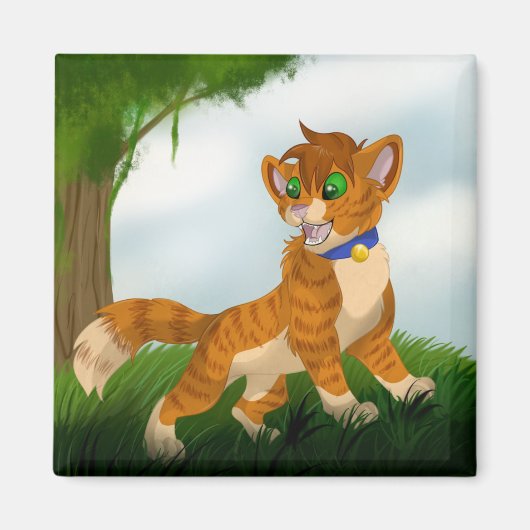 ～に向かって遊いる マグネット (正面)