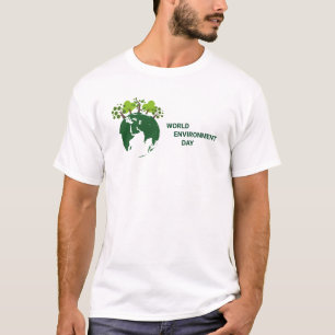 〜に向けて共に働く世界環境デ保護ー Tシャツ