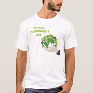〜に向けて共に働く世界環境デ保護ー Tシャツ