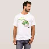 〜に向けて共に働く世界環境デ保護ー Tシャツ (正面フル)