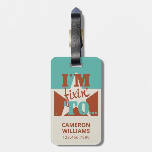 ~に執着している ラゲッジタグ (裏面縦)