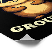 ～に対してグラウンドホッグ祝の日を尊重する ポスター (角)