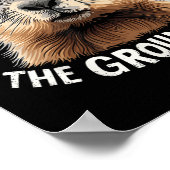 ～に対してグラウンドホッグ祝の日を尊重する ポスター (角)