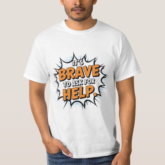 ~に対して勇敢頼なこと救済だ Tシャツ (正面)