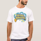 ～に対して地味な態度を取る Tシャツ (正面)