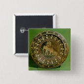 に対して戦争で使用される象 缶バッジ (正面&裏面)