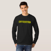 ~に対しやる気を起こさせる投資し感動的て真言を言う Tシャツ (正面フル)