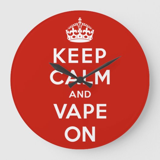 〜に対し保て落ち着きを取り戻す ラージ壁時計 (正面)