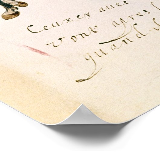 ~に対し後を追て基準を持つ男性 ポスター (角)