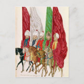 ～に対し後を追て基準を持つ男性 ポストカード (正面)