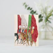 ~に対し後を追て基準を持つ男性 ポストカード (スタンド正面)