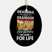 ~に対し最高のて祖父と孫の仲間が罪を犯す セラミックオーナメント (右)