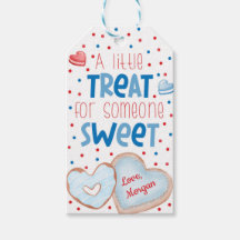 に対するトリートバレンタインデーの贈り物ラベル