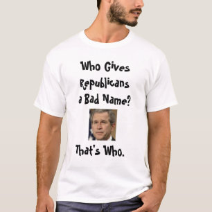 に対するブッシュ大統領保守主義者 Tシャツ