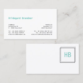 ～に対するモノグラー読ド 名刺