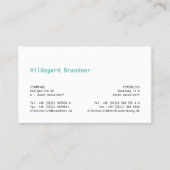 ～に対するモノグラー読ド 名刺 (正面)