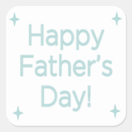 ～に対する父の日の言葉の青 スクエアシール