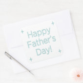 ~に対する父の日の言葉の青 スクエアシール (封筒)