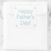 ~に対する父の日の言葉の青 スクエアシール (バッグ)