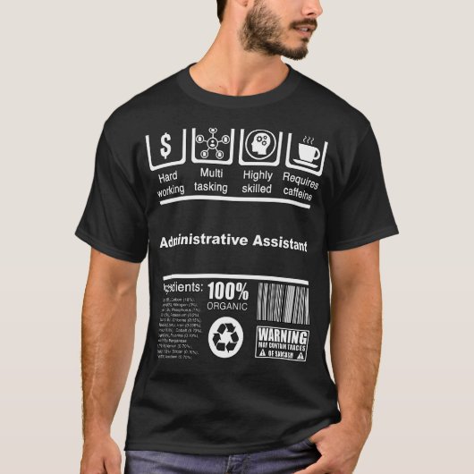 に対する行政補助栄養事実 Tシャツ (正面)