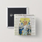 に専用されている歌のための叙情詩的なシート 缶バッジ (正面&裏面)