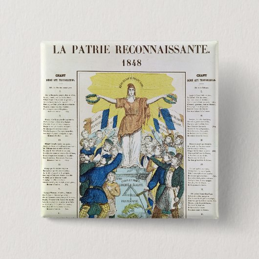 に専用されている歌のための叙情詩的なシート 缶バッジ (正面)