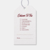 ～に届ける ギフトタグ (正面)