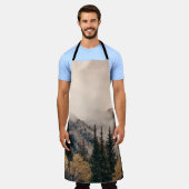 ~に山や森が茂ったバンフ国立公園 エプロン (着用した状態)