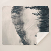 ～に山や森が茂ったバンフ国立公園  シェルパブランケット (正面(横))