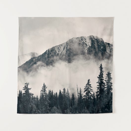 ～に山や森が茂ったバンフ国立公園  タペストリー (正面)