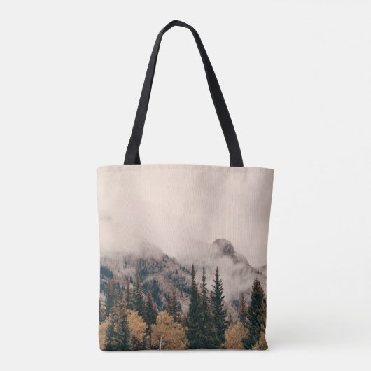 ~に山や森が茂ったバンフ国立公園 トートバッグ (裏面)